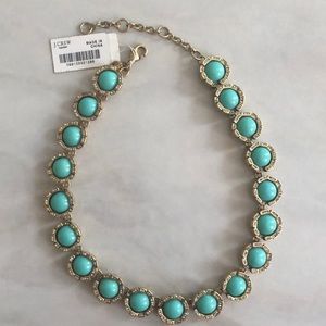 J. Crew Turquoise Bead Choker Necklace